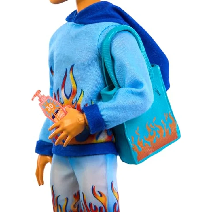 Mattel® Monster High Scare-adice Island Heath Burns Doll, G3-Puppe mit Strandoutfit und Zubehör, feuriges Design – Bild 4