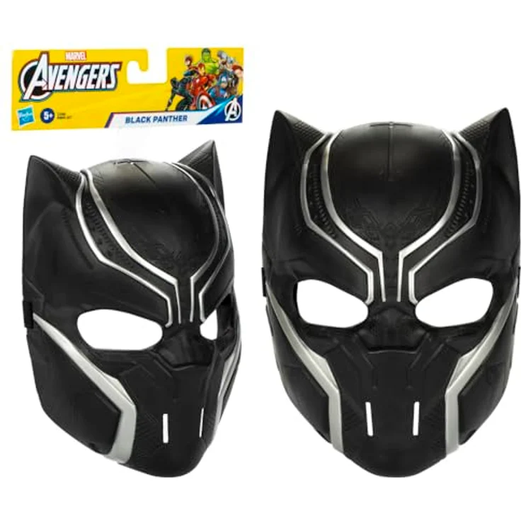Marvel Avengers Black Panther Rollenspielmaske, Kostümzubehör für Kinder ab 5 Jahren mit einstellbarem Band und Entertainment-inspiriertem Design – Bild 1