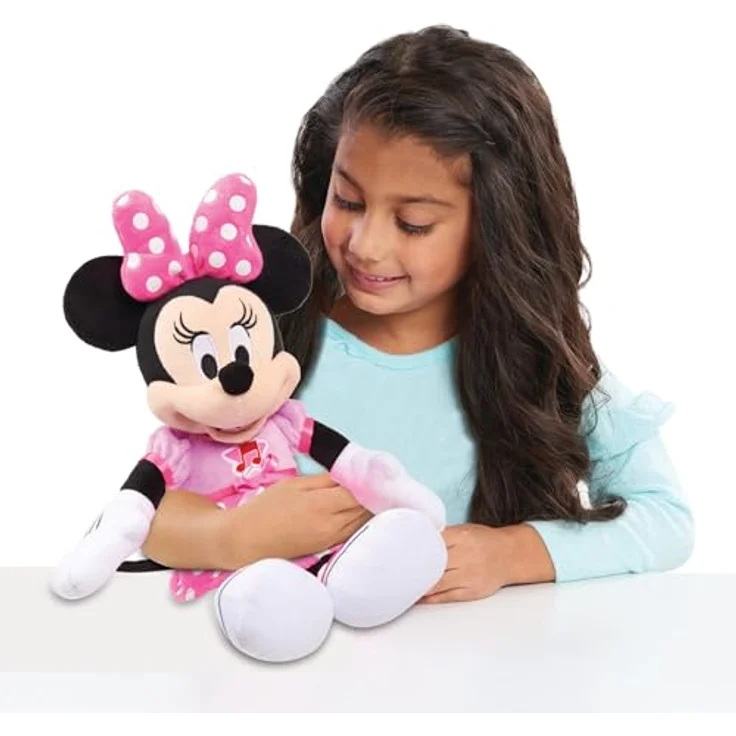 Just Play Disney Junior Mickey Mouse Funhouse, Singing Fun Plüschtier mit Licht- und Soundeffekten, Minnie Mouse, ab 3 Jahren – Bild 2