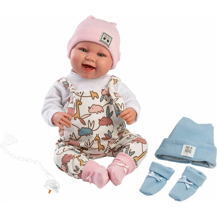 Llorens Babypuppe Tino/Tina, 44cm, Made in Europe, blau