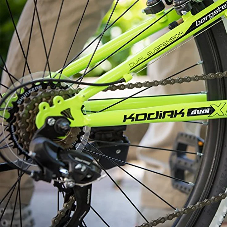 Bergsteiger Kodiak 24 Zoll Mountainbike, Jungen & Mädchen Kinderfahrrad geeignet für 8, 9, 10, 11, 12, 13 Jahre, Scheibenbremse, Shimano 21 Gang-Schaltung – Bild 4