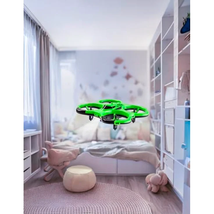 Tamiya Cyber Drone IR RTF, Flugfertiger Quadrokopter mit IR Fernsteuerung, grün – Bild 3