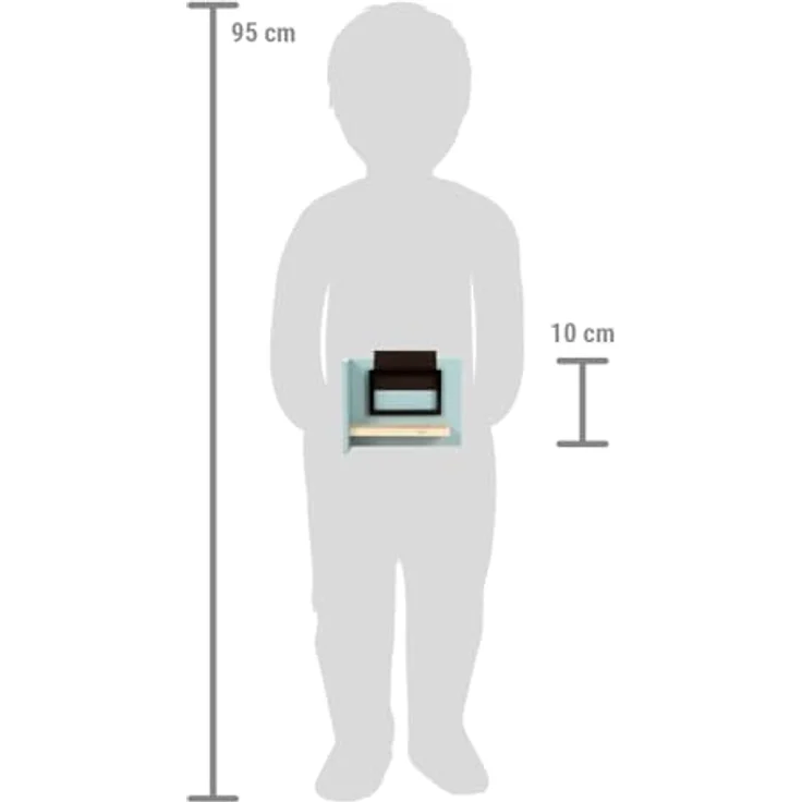 Small Foot Puppenhausmöbel Wohnzimmer-Set, 12-teilig, modernes Design mit Sofa, Stehlampe und Fernseher, Naturfarben – Bild 6