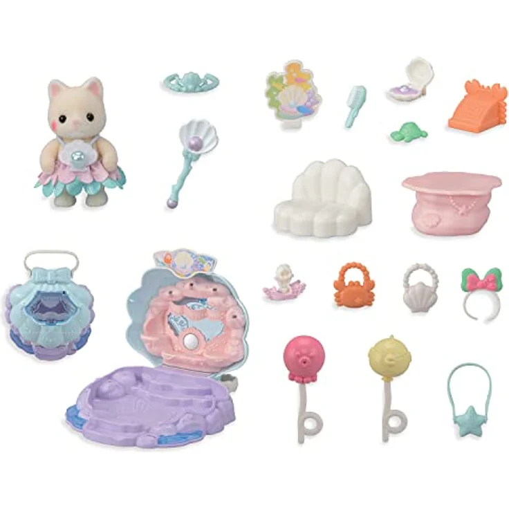 Sylvanian Families Baby Meerjungfrauen Boutique, Spielset mit Figur für Kinder, 5760 – Bild 3