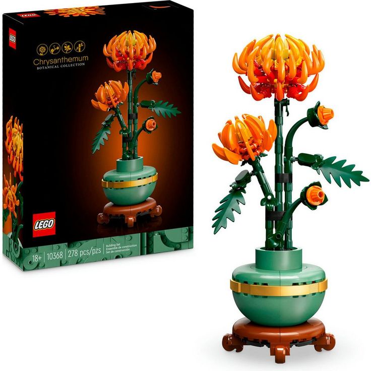 LEGO® Konstruktionsspielsteine Chrysantheme (10368), LEGO Botanicals, (278 St), Made in Europe - Preisvergleich – Bild 1