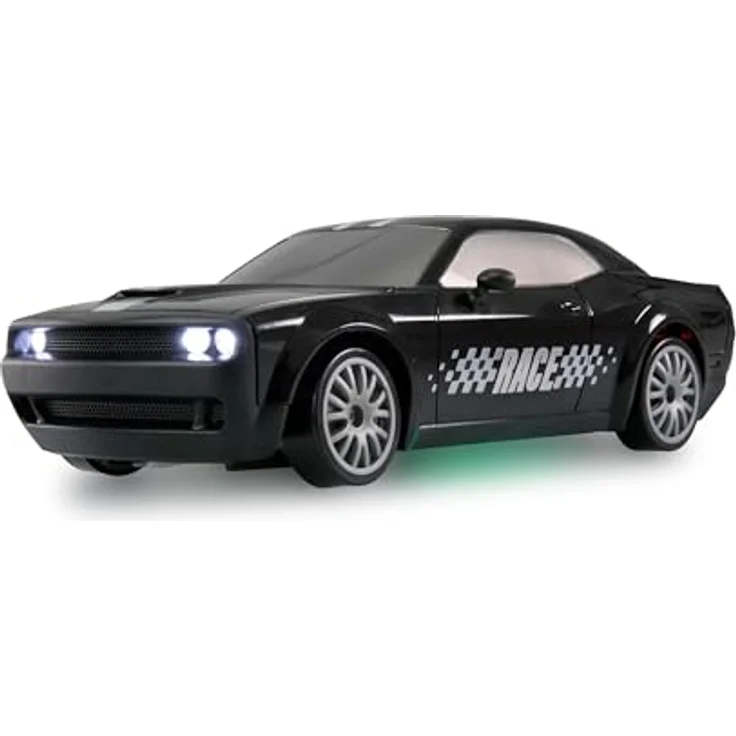 Amewi Drift Muscle Car 4WD 1:20 RTR schwarz RC ferngesteuert Auto mit Unterbodenbeleuchtung – Bild 2
