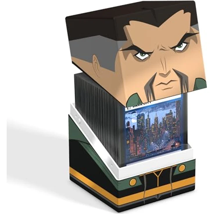 Ultimate Guard Squaroes Batman: Gotham City GC007 - Ra’s al Ghul, Deck-Box für bis zu 100 Spielkarten, umweltfreundlich aus 78% erneuerbaren Rohstoffen – Bild 5