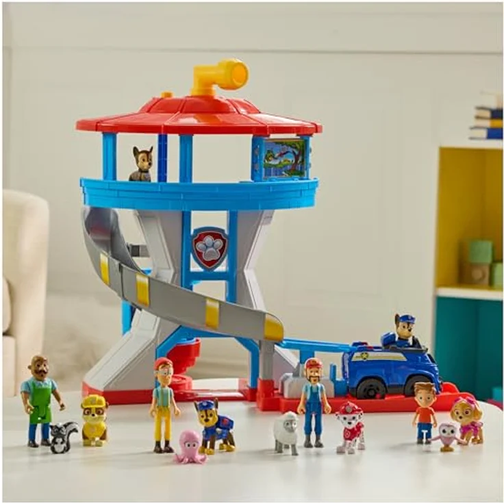 Amigo Paw Patrol Lookout Tower Playset, Kompaktes Spielzeug für kreatives Spielen, bunte Farbgestaltung – Bild 8