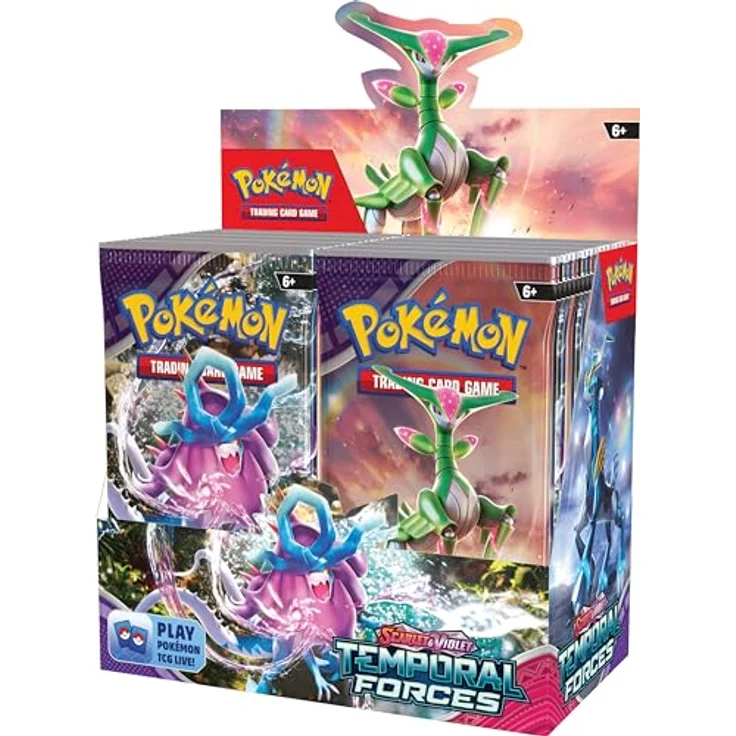 The Pokemon Company Pokemon Temporal Forces Booster Display SV05 EN, Sammelkarten mit zeitlosen Mächten der Vergangenheit und Zukunft – Bild 3
