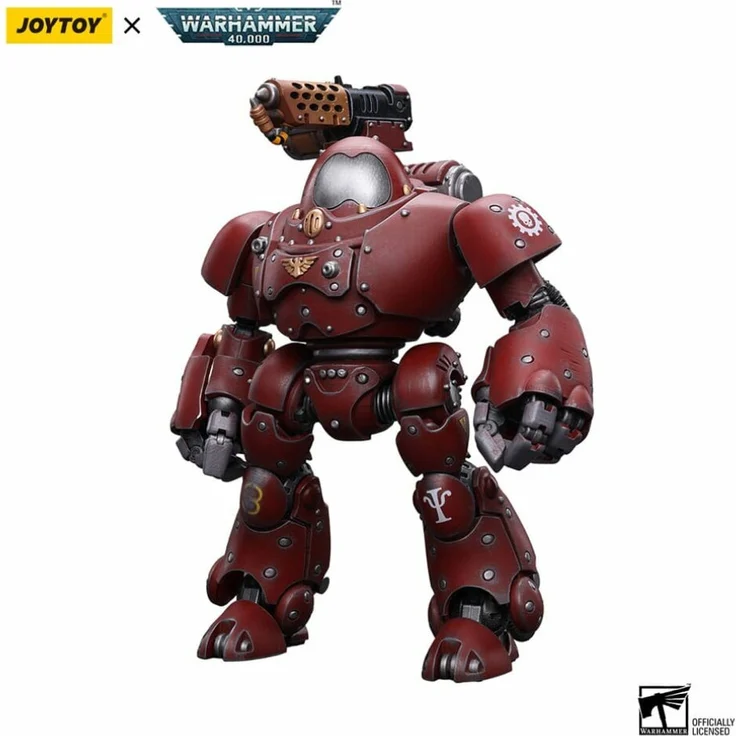 Joy Toy Warhammer 40k Actionfigur 1/18 Adeptus Mechanicus Kastelan Robot mit Incendine Combustor, 12 cm, detailreiche Sammelfigur