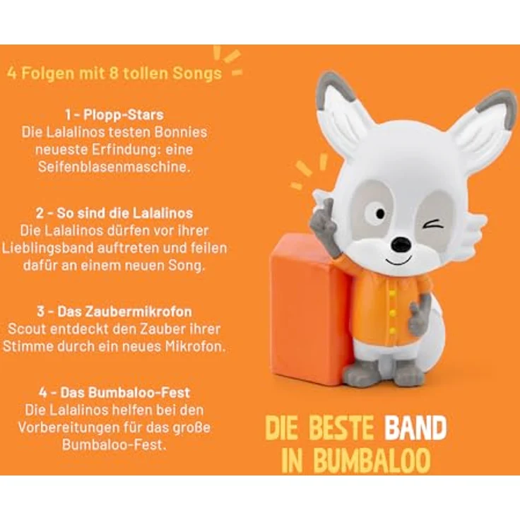 tonies Hörspielfigur Lalalinos - Die beste Band in Bumbaloo, magisch-musikalische Abenteuer – Bild 3