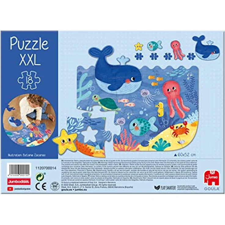 Goula - Ozean XXL Puzzle - XXL-Puzzle für Kinder - ab 2 Jahren - Preisvergleich – Bild 6