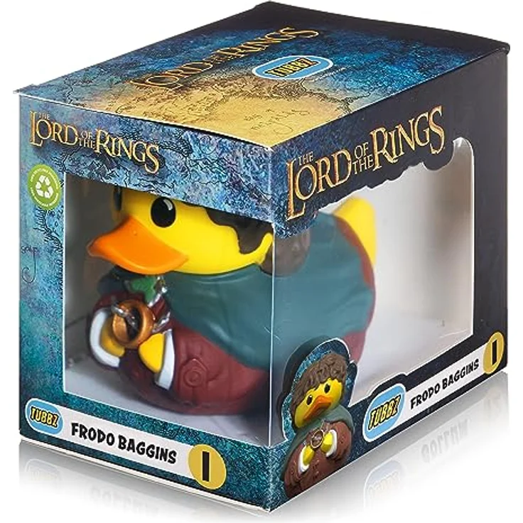 TUBBZ Box-Ausgabe Frodo Beutlin Sammler-Vinyl-Gummiente Figur - Offizielles Der Herr der Ringe Merchandise, 9 cm groß, Display-Box inklusive - Fernsehen, Filme & Videospiele – Bild 2
