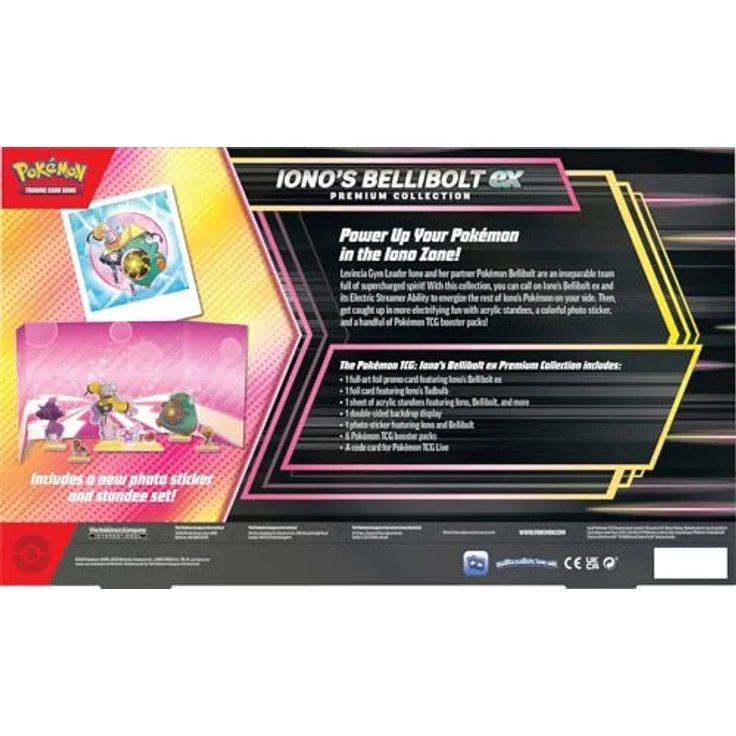 The Pokemon Company Pokémon TCG Premium Collection Iono´s Bellibolt, mit Wampitz-ex und Boosterpacks, April 2025 ENG – Bild 2