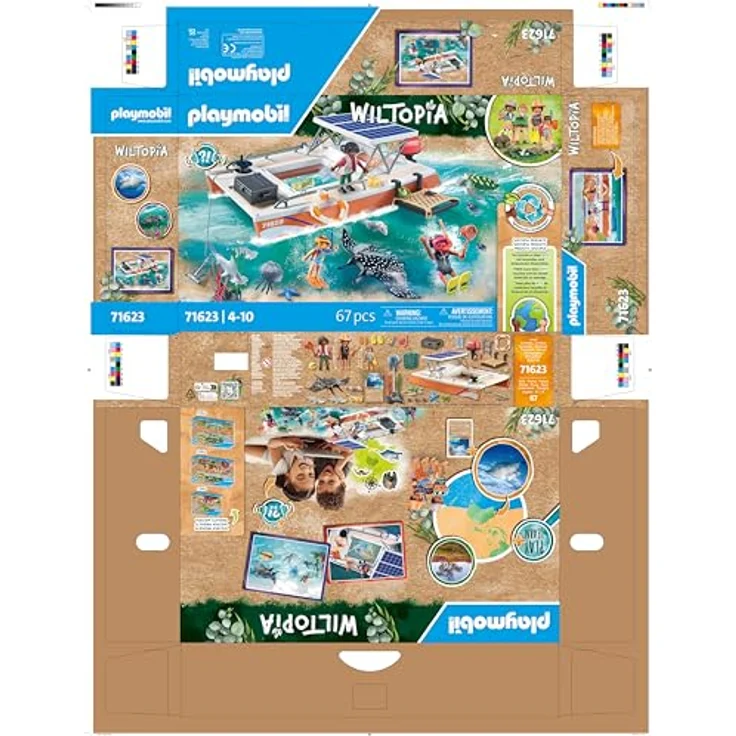Playmobil® Konstruktions-Spielset Korallenriff Plattform (71623), Wiltopia, (67 St), Made in Europe – Bild 9
