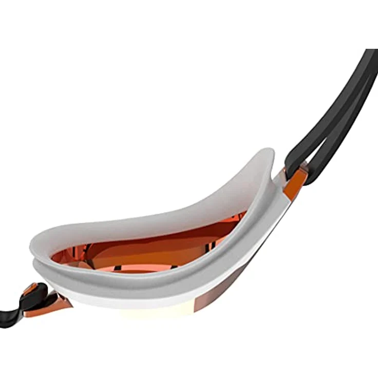 Speedo Fastskin Speedsocket 2 Schwimmbrille, bequeme Passform, Anti-Fog-Gläser, weiß und verspiegelt, Erwachsenengröße Unisex – Bild 2