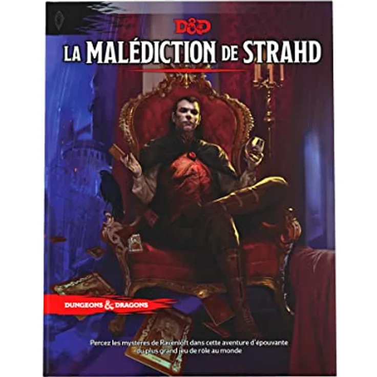 Dungeons & Dragons Der Fluch von Strahd, RPG Abenteuer *Französisch*, langlebige Hochwertige Materialien, flexible Gestaltung, Zubehör