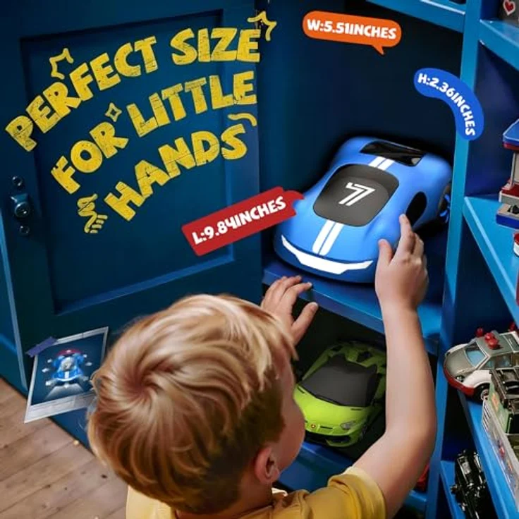 AEROQUEST Ferngesteuertes Stunt Auto mit Gestensensor, 2,4 GHz, Aufladbar, 360° Drifts und Lichteffekte, für Kinder ab 6 Jahren – Bild 5