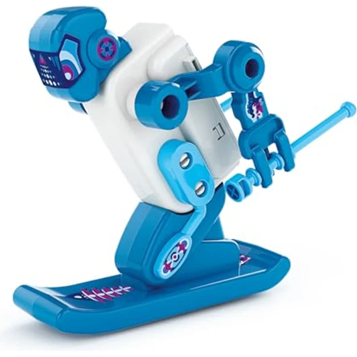 Clementoni Galileo Robotics Action Roboter - Skier, Bausatz für einen ski fahrenden Roboter mit elektronischem Modul und Schritt-für-Schritt-Anleitung, ab 8 Jahren – Bild 2