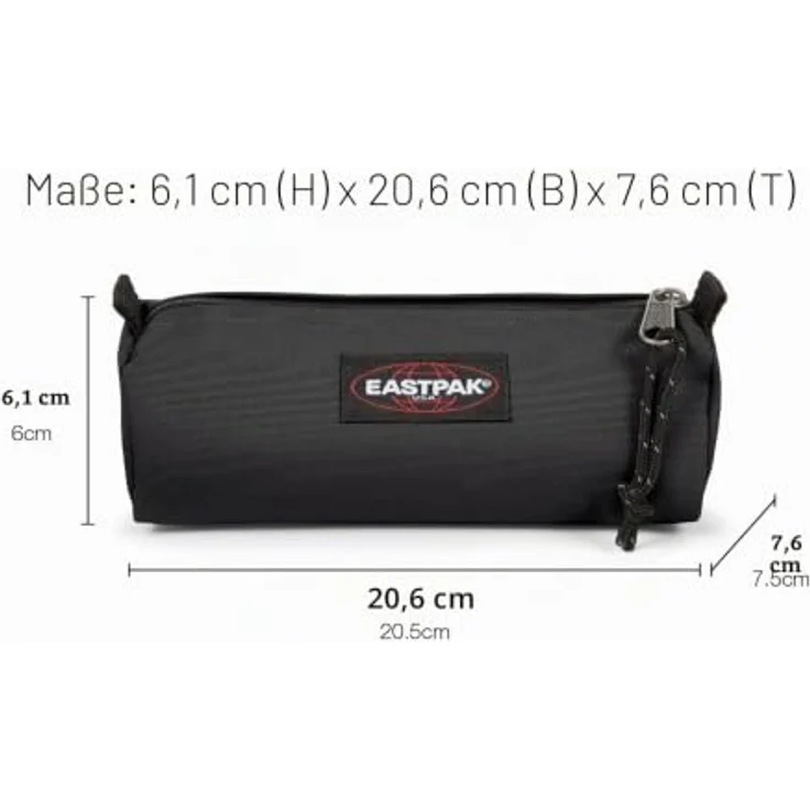 Eastpak BENCHMARK Single Federmäppchen, wasserabweisendes Material, schwarz – Bild 5