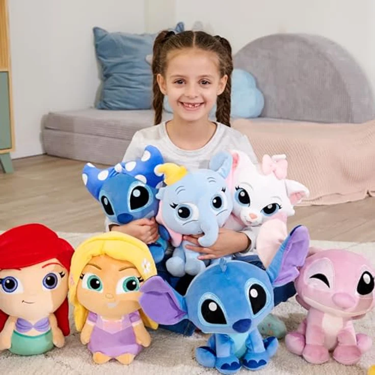 Simba Disney Doorables Stitch, 25 cm Plüschfigur aus Lilo & Stitch, kuschelig weich, geeignet für Kinder ab den ersten Lebensmonaten – Bild 5