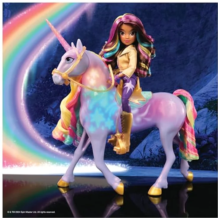 Spin Master Anziehpuppe Unicorn Academy - Interactive Rainbow Light-Up Wildstar & Sophia (Set), mit Licht- & Soundeffekt, Netflix-Serie-Unicorn Academy – Bild 7