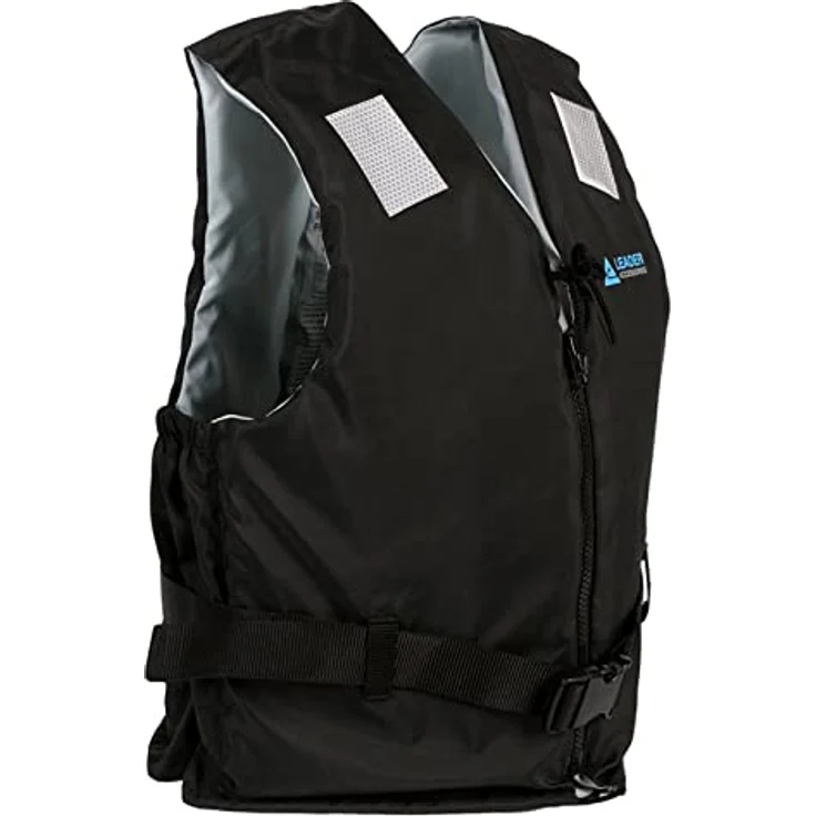 Leader International Schwimmhilfe Erwachsene, Feststoffweste mit 45N Auftrieb, Schwarz M (50-70kg) – Bild 2