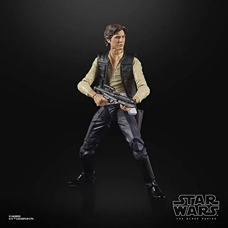 Hasbro Star Wars Black Series The Power of the Force, 15 cm Actionfigur Han Solo Exclusive mit Blaster-Zubehör und hochwertiger Lackierung – Bild 4