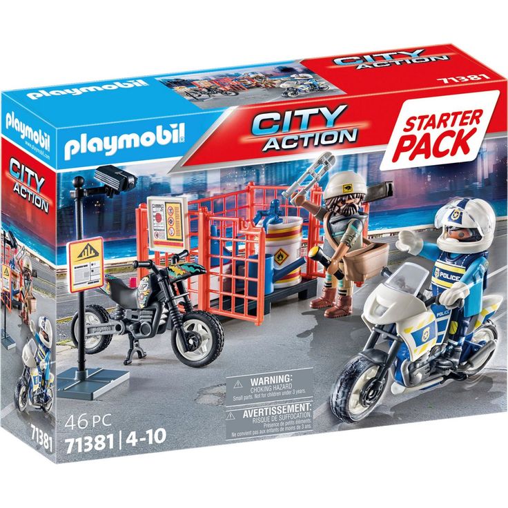 Playmobil® Konstruktions-Spielset Starter Pack, Polizei (71381), City Action, (46 St)