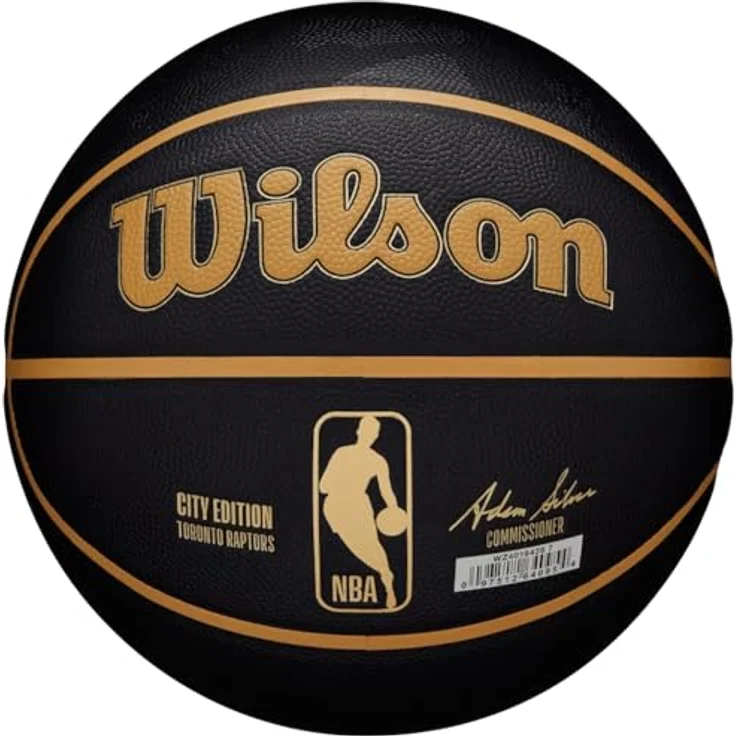 Wilson NBA Team City Collector Toronto Raptors Ball WZ4016428ID, Unisex basketballs, Black, 7 EU - Composite leather – Bild 3