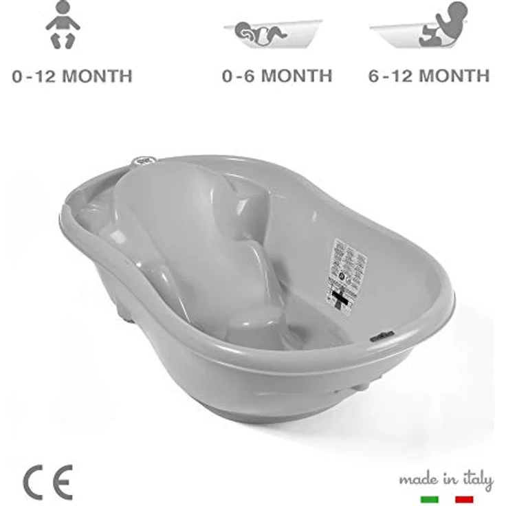 OKBABY Onda - ergonomisch geformte Baby-Badewanne - für Babys von 0 bis 12 Monaten - Weiss, 38236888, 1 Stück (1er Pack) – Bild 5