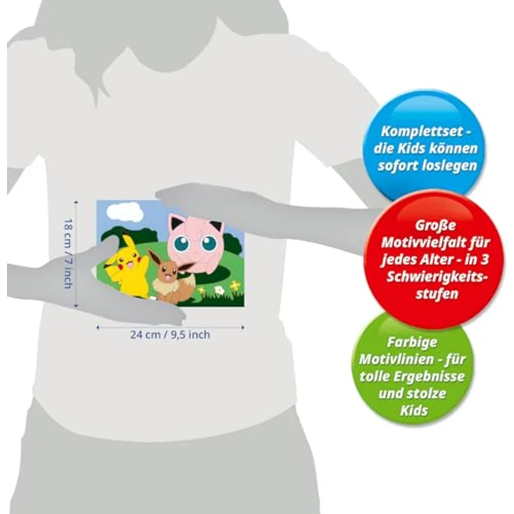 Ravensburger Malen nach Zahlen 20298 - Pokémon Abenteuer – Kinder ab 7 Jahren – Bild 6