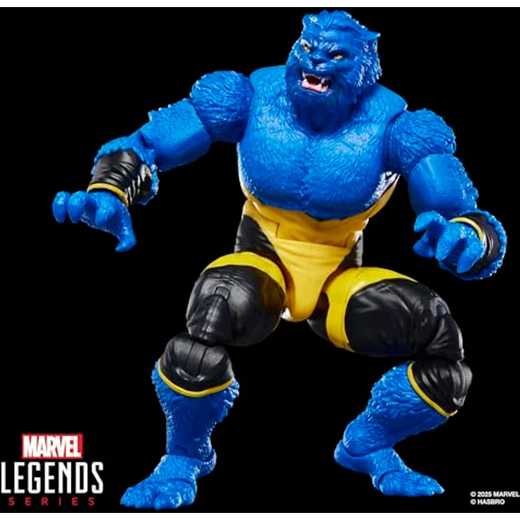 Marvel Legends Series Marvel's Beast Action-Figur, 15 cm bewegliche Sammelfigur mit 4 Accessoires und Comicbuch-Accessoire, inspiriert von den Astonishing X-Men Comics – Bild 5