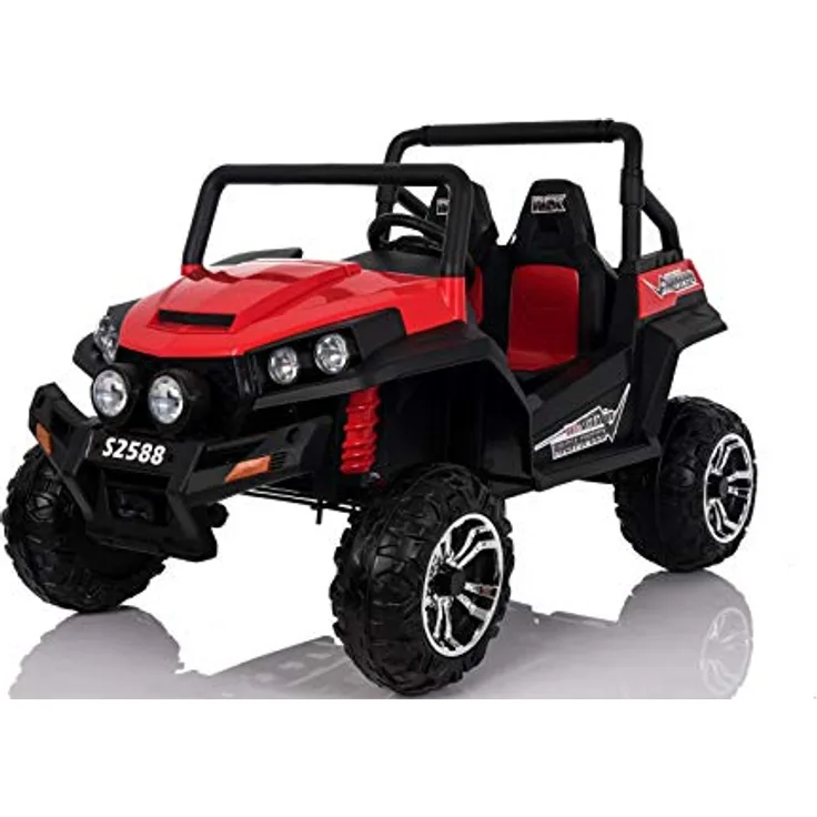 RIRICAR Kinderauto Elektro, NEU RSX Buggy, Rot, 2 Sitzer, Allradantrieb, 2x12 V Batterie