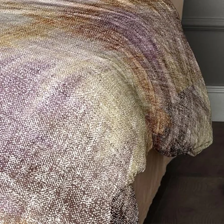 Irisette Flausch-Cotton Bettwäsche Zobel orange 8550, Kuschelig weich, Qualitätsreißverschluss, Modernes Design, 60°C waschbar, Trocknergeeignet – Bild 4