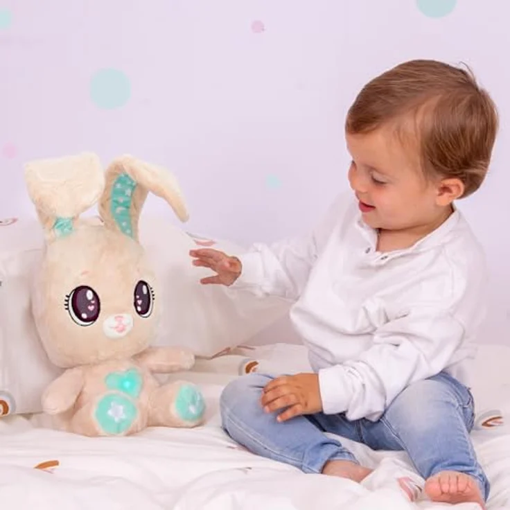 IMC Toys IM88955, interaktives Plüschtier mit Nachtlichtmodus, geeignet für 0,5 Jahre, inklusive AA Batterien – Bild 4