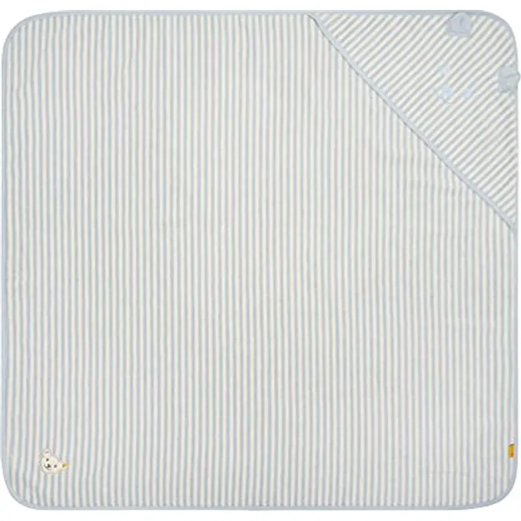 Steiff Unisex Kids Mini Basic Badetuch Mit Kapuze, Celestial Blue