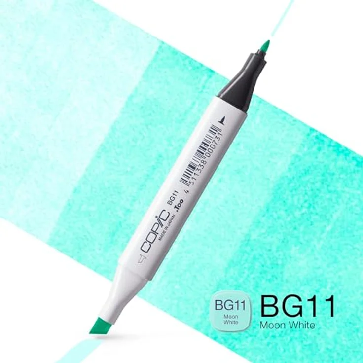 Copic Classic Marker Typ BG - 11 Moon White, professioneller Layoutmarker mit breiter und feiner Spitze, schnelltrocknend – Bild 2
