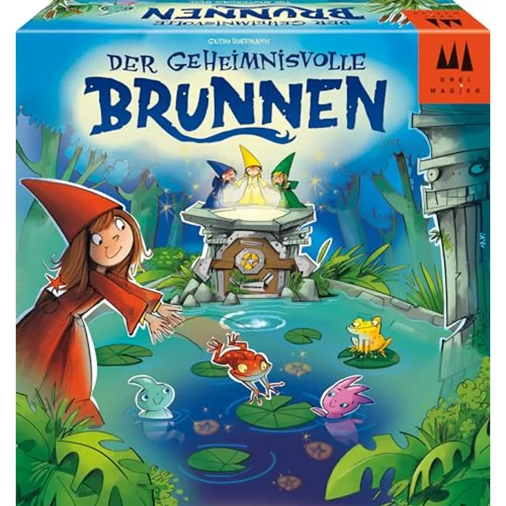 Schmidt Spiele Der geheimnisvolle Brunnen, DREI Magier Kinderspiel für 2-4 Spieler, magischer 3D-Brunnen, ab 5 Jahren, Spieldauer ca. 25 Minuten