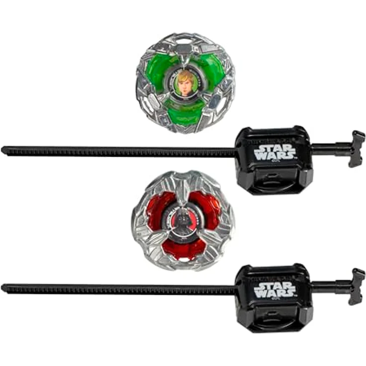 Hasbro Beyblade X Star Wars Multipack, 2 Tops und 2 Launcher im Set mit Luke Skywalker und Darth Vader, XCelerator Gear System – Bild 2