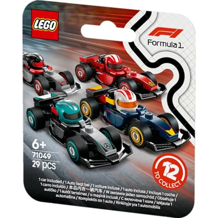LEGO F1 Rennwagen 71049, Sammelset mit 12 detailreichen Modellen inklusive drehbaren Rädern, Mehrfarbig – Bild 4