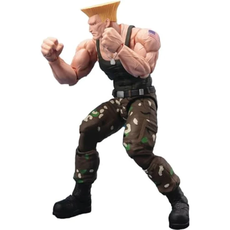 TAMASHII NATIONS Street Fighter Guile - Outfit 2, S.H.Figuarts Actionfigur mit zwei optionalen Ausdrücken und Sonic Boom-Effekt-Set – Bild 1