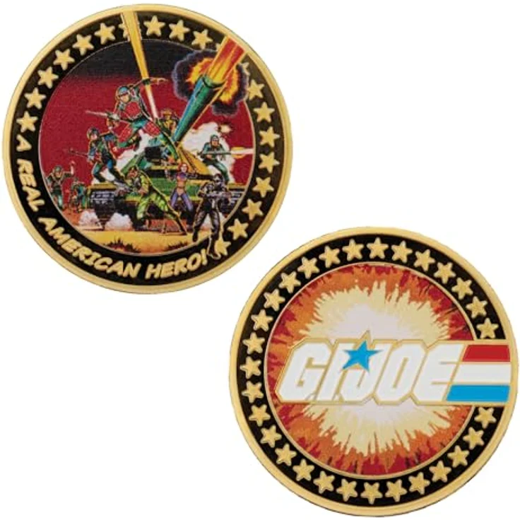 Fanatic G.I. Joe Sammelmünze A Real American Hero 60th Anniversary, 24k Gold Plated, Limitierte Edition (1982 Stück), nummeriert, Geschenkbox – Bild 5