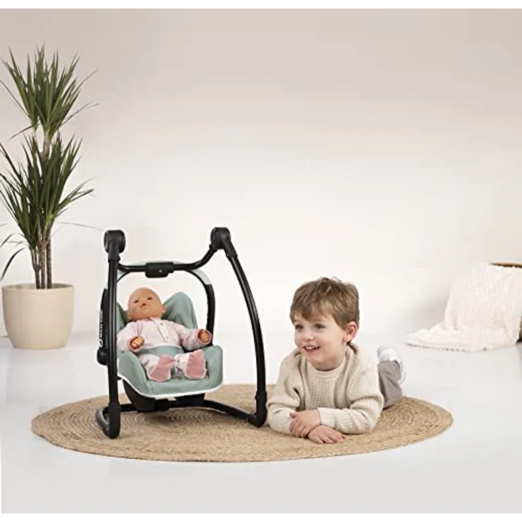 Smoby - Maxi-Cosi 3-in-1 Puppenhochstuhl - für Puppen bis 42 cm, Hochstuhl, Autositz & Schaukel-Sitz, Puppenzubehör für Kinder ab 3 Jahren – Bild 5