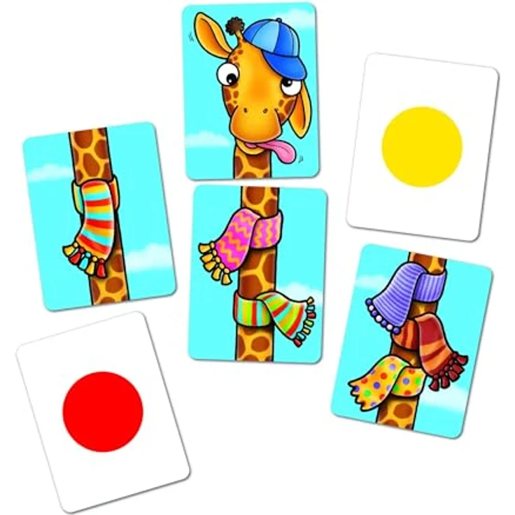Orchard Toys Giraffes in Scarves Game, Lernspiel für Kinder, Zählen und Farbabstimmung für 2-6 Spieler, geeignet für 4-7 Jahre – Bild 3