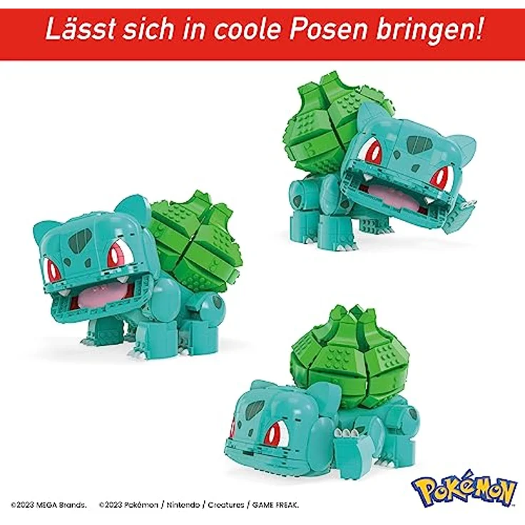 MEGA Pokémon Jumbo Bisasam, 789-teiliges Bauset mit authentischen Details und beweglichen Teilen – Bild 4