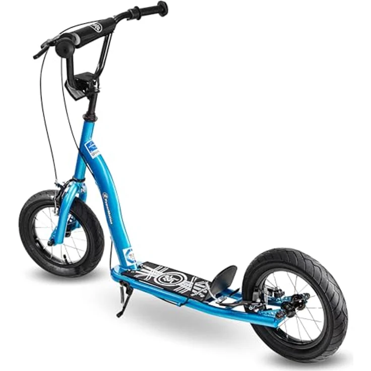 HyperMotion RUBY 12.2 Kinderroller, 12 Zoll Luftreifen, höhenverstellbar, mit Handbremsen, blau – Bild 12