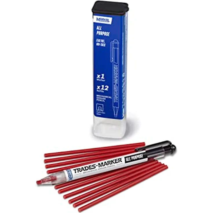 Markal 96132 trades-marker Starter Pack, rot – Bild 1