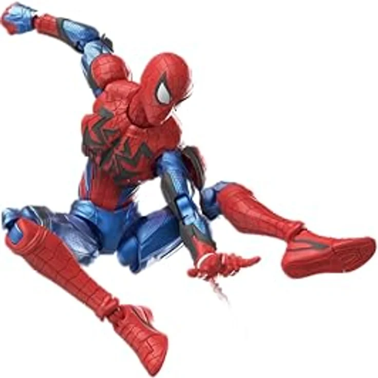 Blokees Marvel Rivals Spider-Man Modellbausatz, 15-16 cm, Artikuliert, Mehrfarbig, inkl. Sockel – Bild 5