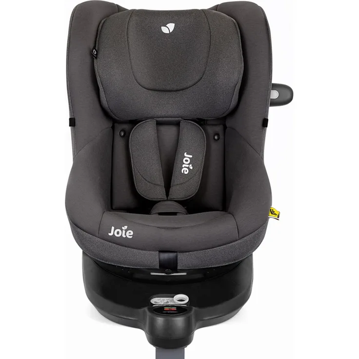 joie Reboarder-Kindersitz i-Spin 360 E mit Isofix-Basis - Thunder, ab 6 Monate - 4 Jahre, 360° Rotation, i-Size-Zulassung